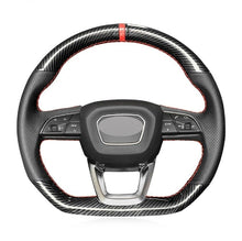 Load image into Gallery viewer, Audi Leather/Carbon Fibre Steering Wheel Cover 7
