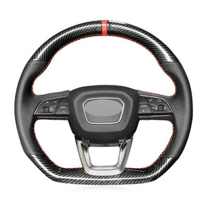 Audi Leather/Carbon Fibre Steering Wheel Cover 7