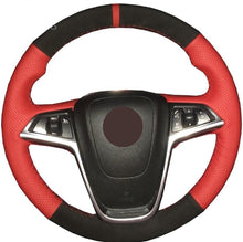 Load image into Gallery viewer, Vauxhall Alcantara/Leather Steering Wheel Cover 3
