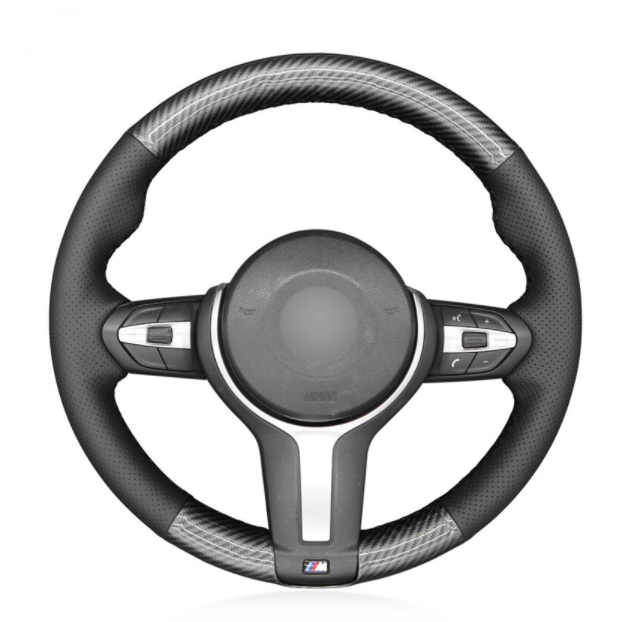 BMW Carbon/Leather Steering Wheel Cover 11