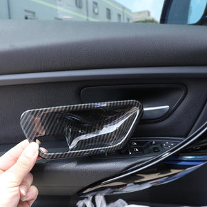 4pcs Carbon Fibre Door Handle Covers - 3 Series F30 4 Series F32