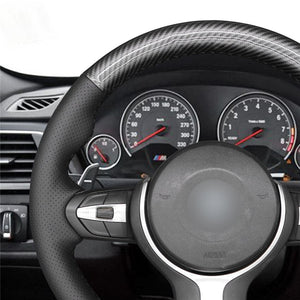 BMW Carbon/Leather Steering Wheel Cover 11