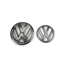 Load image into Gallery viewer, VW Golf Mk6 Carbon Fibre Front + Rear Badges
