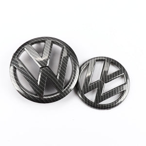 VW Golf Mk6 Carbon Fibre Front + Rear Badges