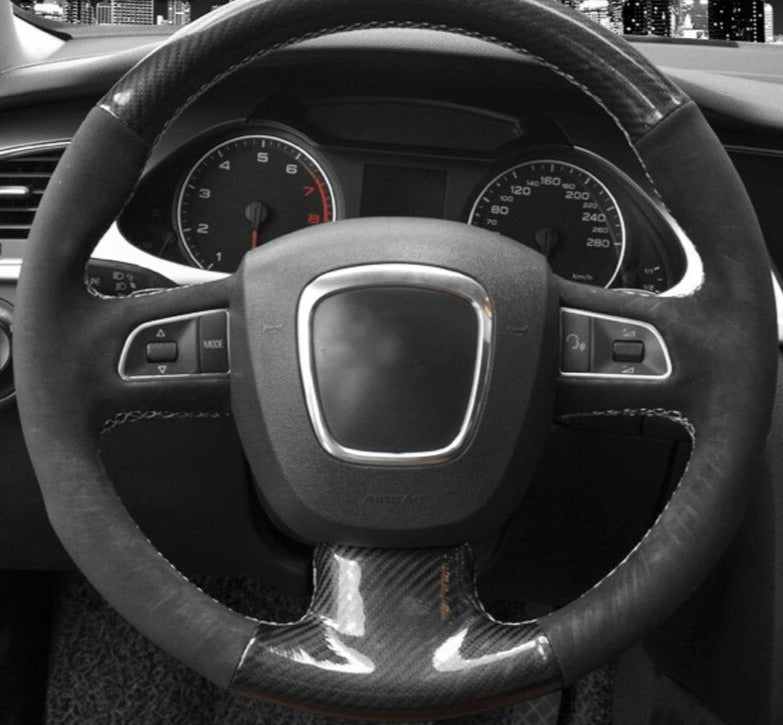 Audi Alcantara/Carbon Fibre Steering Wheel Cover 1