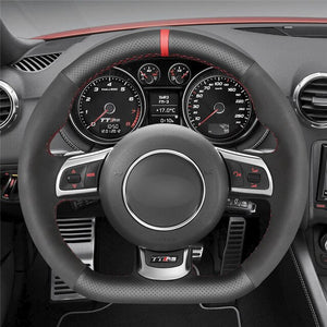 Audi Genuine Leather/Alcantara Steering Wheel Cover 5