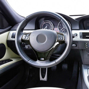 Carbon Steering Wheel Cover - BMW E90, E91, E92, E93