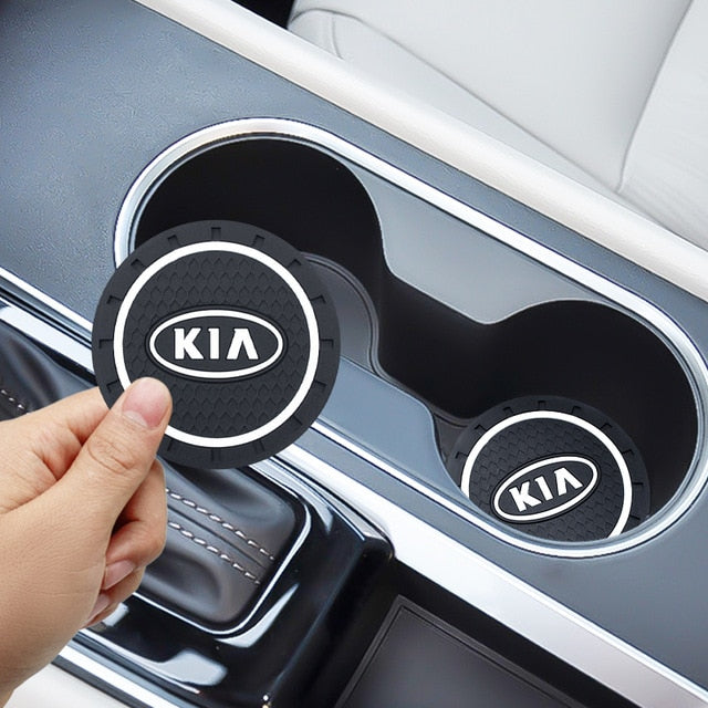 2x Cup Holder Mats - KIA