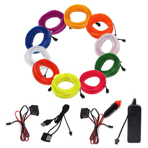 EL Lighting Wire LED - Various Lengths and Colours