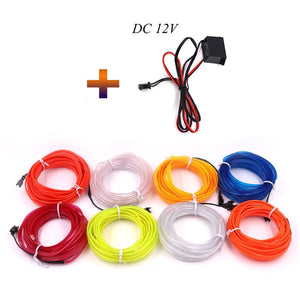 EL Lighting Wire LED - Various Lengths and Colours