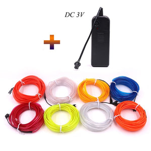 EL Lighting Wire LED - Various Lengths and Colours