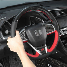 Load image into Gallery viewer, Honda Carbon Fibre/Leather Steering Wheel Cover 1
