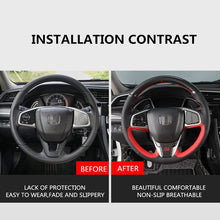 Load image into Gallery viewer, Honda Carbon Fibre/Leather Steering Wheel Cover 1
