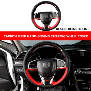 Honda Carbon Fibre/Leather Steering Wheel Cover 1