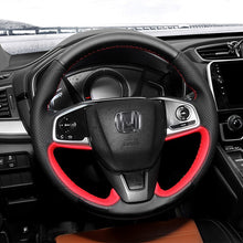 Load image into Gallery viewer, Honda Leather/Carbon Steering Wheel Cover 3
