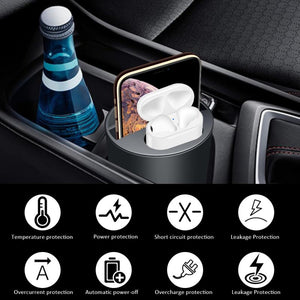 4-in-1 Fast Wireless Charger for Cup Holder