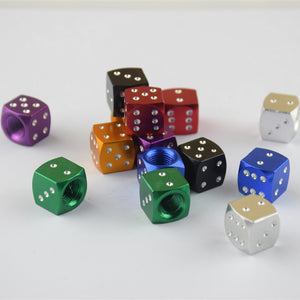 4x Aluminium Dice Dust Caps