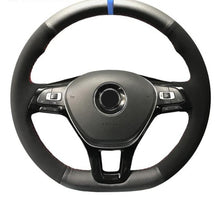 Load image into Gallery viewer, VW Genuine Leather/Alcantara/Carbon Fibre Steering Wheel Cover 2
