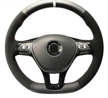 Load image into Gallery viewer, VW Genuine Leather/Alcantara/Carbon Fibre Steering Wheel Cover 2
