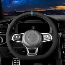 Load image into Gallery viewer, VW Genuine Leather/Alcantara/Carbon Fibre Steering Wheel Cover
