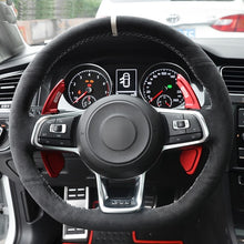 Load image into Gallery viewer, VW Genuine Leather/Alcantara/Carbon Fibre Steering Wheel Cover
