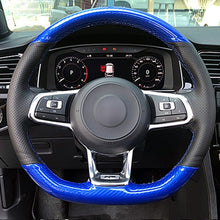 Load image into Gallery viewer, VW Genuine Leather/Alcantara/Carbon Fibre Steering Wheel Cover
