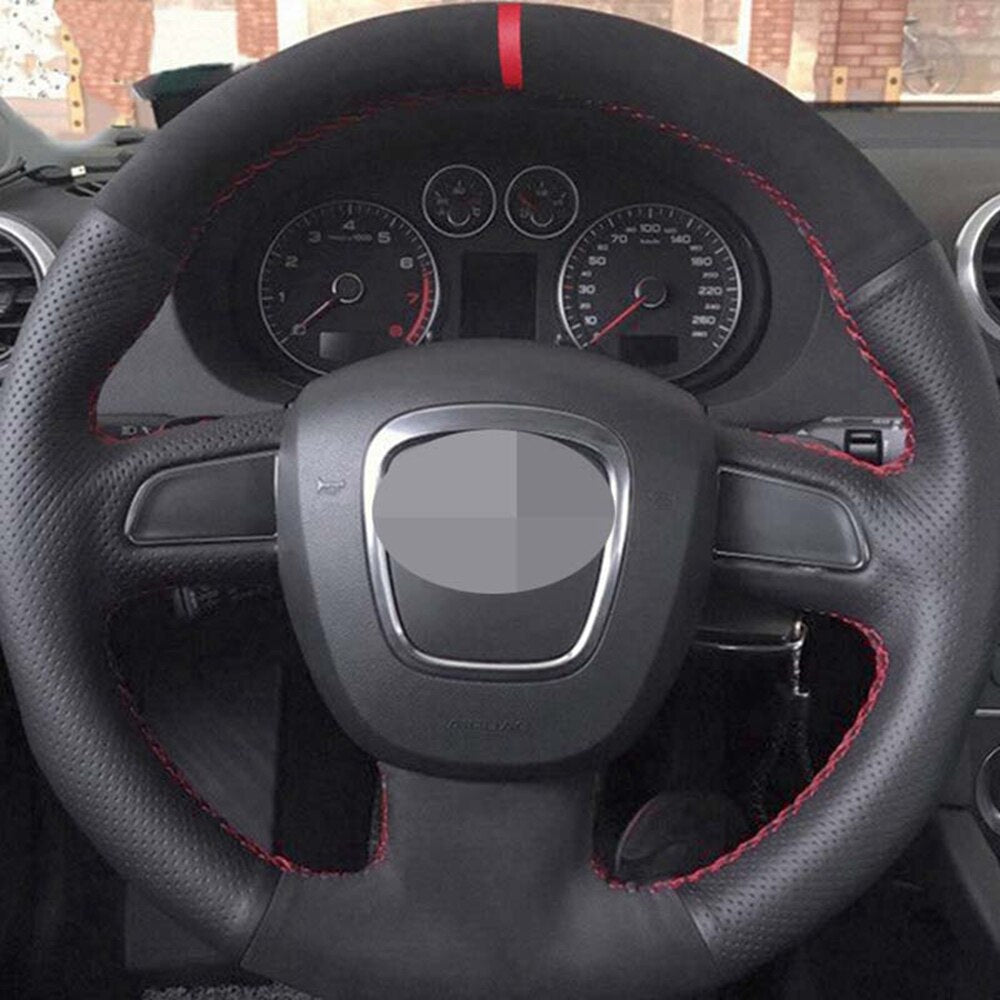 Audi Genuine Leather/Alcantara Steering Wheel Cover 2