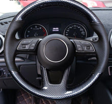 Load image into Gallery viewer, Audi Leather/Carbon Fibre Steering Wheel Cover 6
