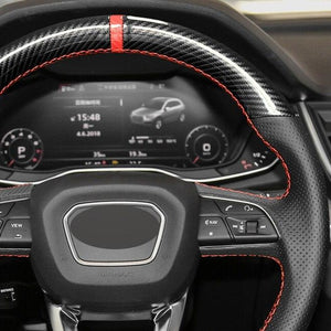 Audi Leather/Carbon Fibre Steering Wheel Cover 7