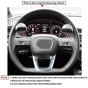 Audi Leather/Carbon Fibre Steering Wheel Cover 7