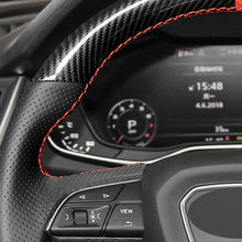 Load image into Gallery viewer, Audi Leather/Carbon Fibre Steering Wheel Cover 7
