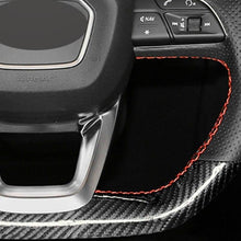 Load image into Gallery viewer, Audi Leather/Carbon Fibre Steering Wheel Cover 7
