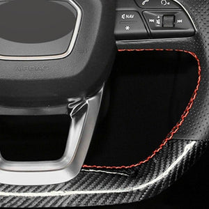 Audi Leather/Carbon Fibre Steering Wheel Cover 7