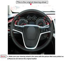 Load image into Gallery viewer, Vauxhall Alcantara/Leather Steering Wheel Cover 3
