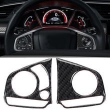 Load image into Gallery viewer, Honda Civic 2016-2020 Carbon Fibre Steering Wheel Trim
