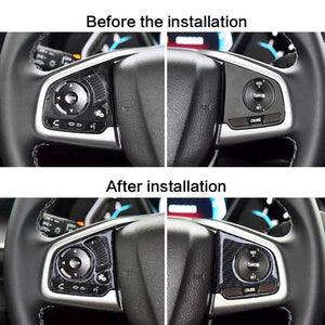 Honda Civic 2016-2020 Carbon Fibre Steering Wheel Trim