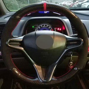 Honda Carbon/Alcantara Steering Wheel Cover 2