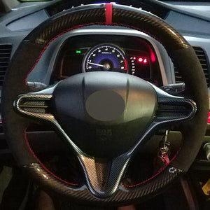 Honda Carbon/Alcantara Steering Wheel Cover 2