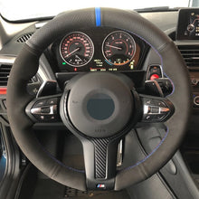 Load image into Gallery viewer, BMW Leather/Alcantara Steering Wheel Cover 9
