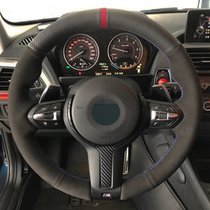 BMW Leather/Alcantara Steering Wheel Cover 9