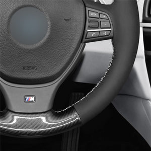 BMW Alcantara/Carbon Steering Wheel Cover 10