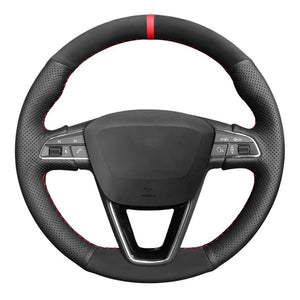 SEAT Alcantara/Leather Steering Wheel Cover 1