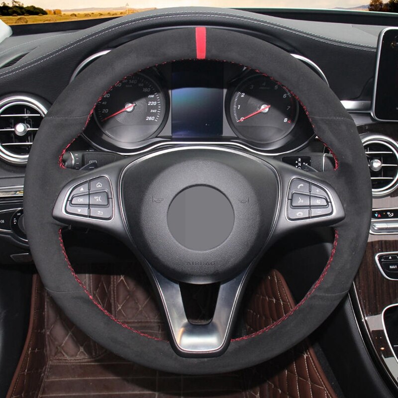 Mercedes Alcantara Steering Wheel Cover 6