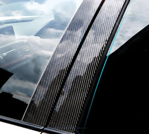 Carbon Fibre B-pillars Sticker For BMW